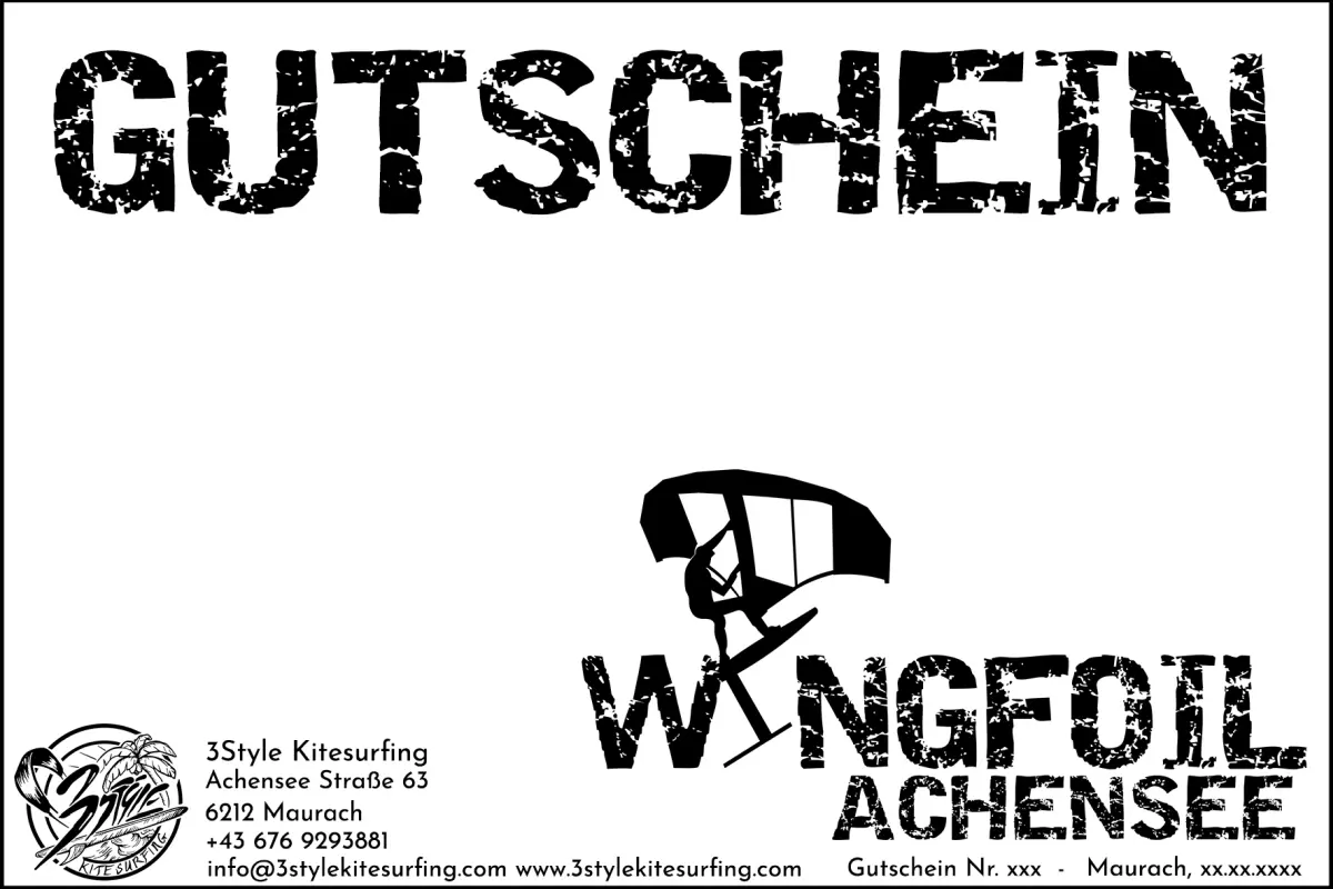 Gutschein für Wingfoil-Kurs am Achensee in Tirol