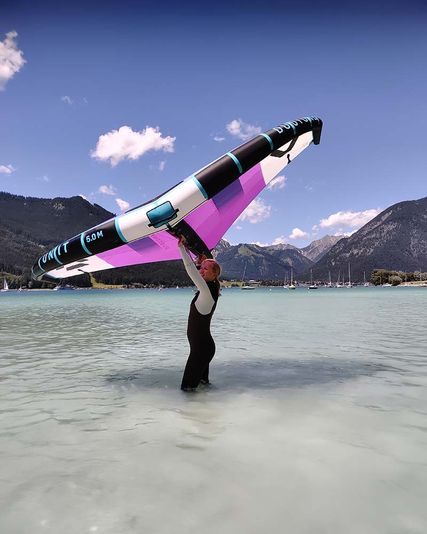 Wingfoilen am Achensee in Tirol