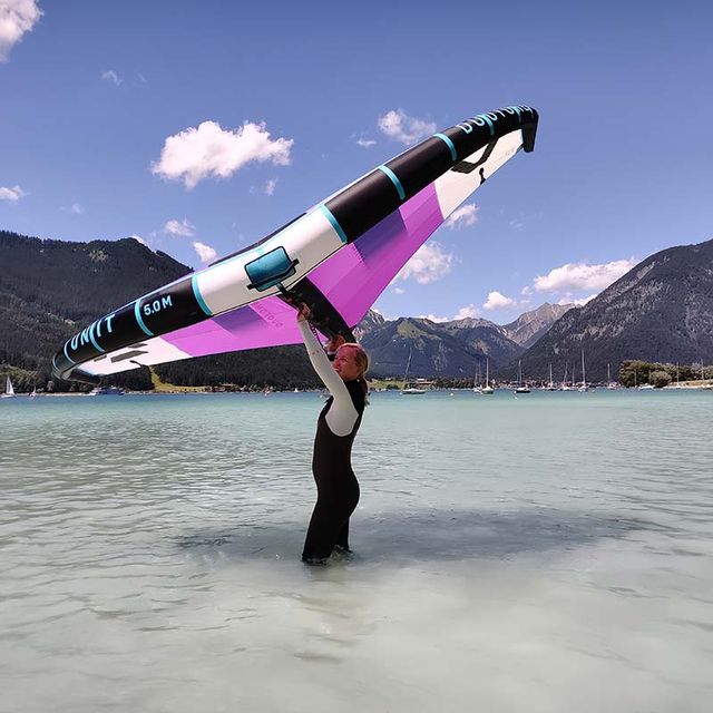 Wingfoilen am Achensee in Tirol