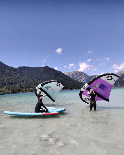 Wingfoil-Kurs im Atoll am Achensee in Tirol